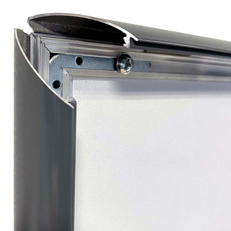 Klikramme med 25mm aluminium profil, antracit gr&aring; - A2