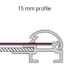 Klikramme med 15mm aluminium profil, s&oslash;lv - A4 #5