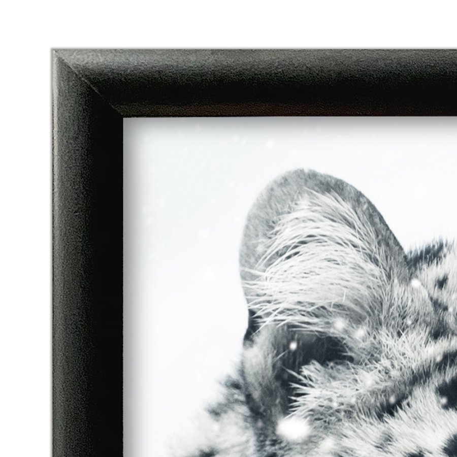 Klikramme, 25 mm profil, Sort, A4 - 21 x 29,7 cm