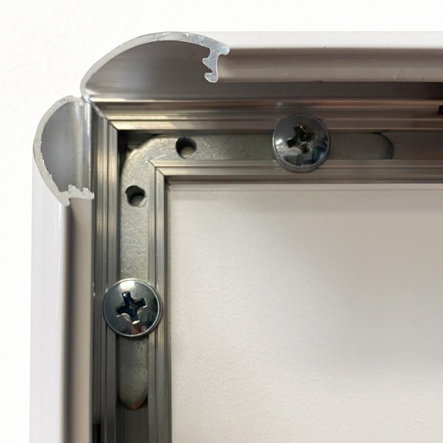 Klikramme med 25mm aluminium profil, hvid - 70x100 cm