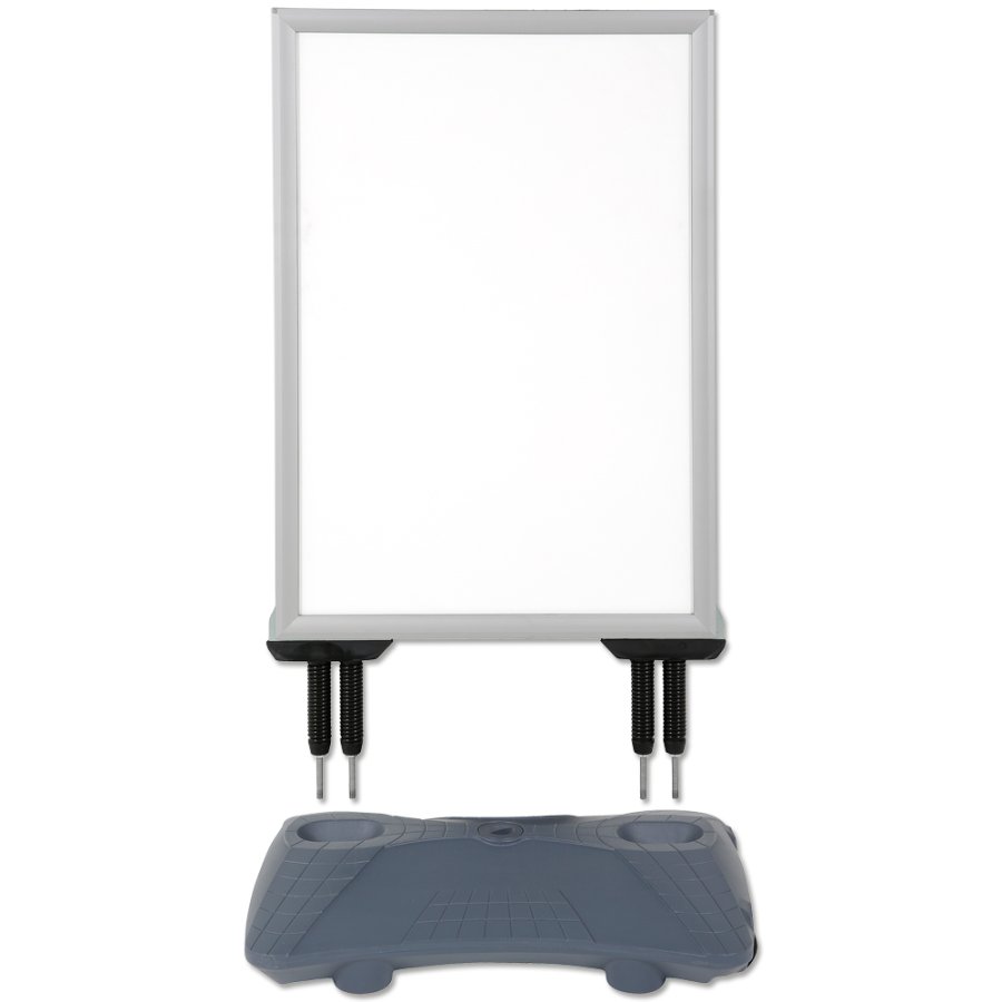 Wind-Sign Waterbase Pro Gadeskilt - s&oslash;lv - A0