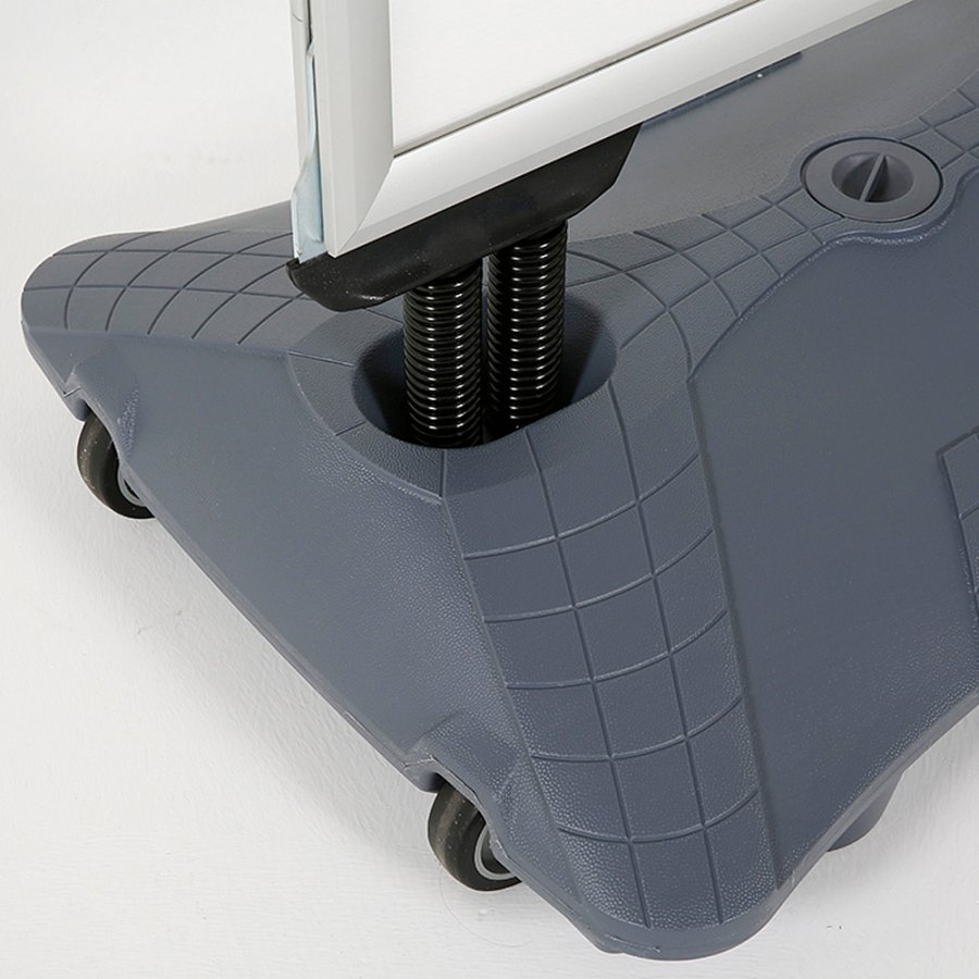 Wind-Sign Waterbase Pro Gadeskilt - s&oslash;lv - A0