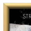 Klikramme med 25mm aluminium profil, guld - 70x100 cm #3