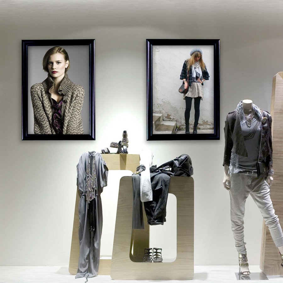 Klikramme, Antique, 40 mm aluminiumprofil, A1 - 59,4 x 84,1 cm