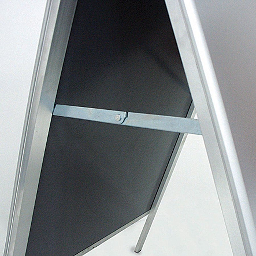 Alu-Line Budget A-skilt, til indend&oslash;rs brug - 70x100 cm - s&oslash;lv