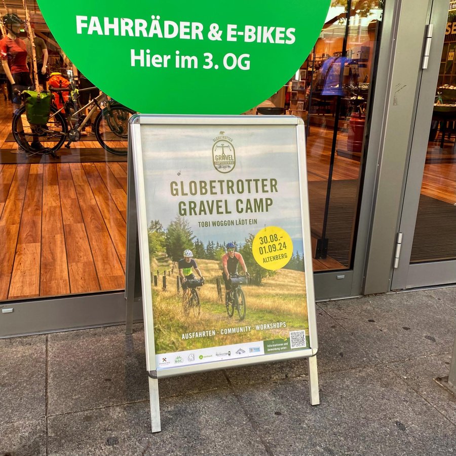 Alu-Line Rondo Gadeskilt - 50 x 70 cm - s&oslash;lv