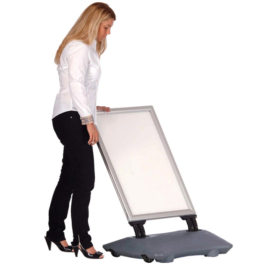 Wind-Sign Waterbase Budget Gadeskilt - A0 - s&oslash;lv