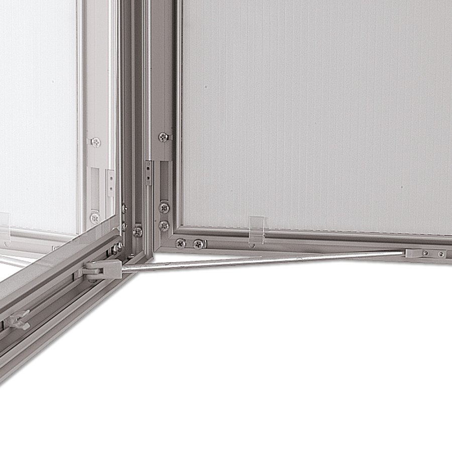 Udh&aelig;ngsskab med l&aring;s og hvid PS-bagplade, s&oslash;lv - 70x100cm