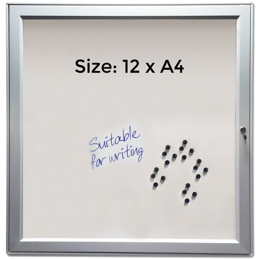 INFOBOX magnetic m/l&aring;s 12xA4