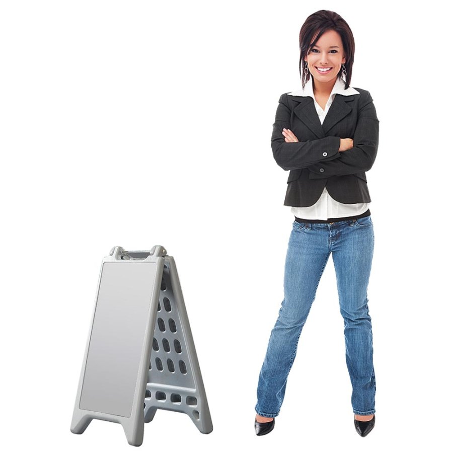 Vacu Display Gadeskilt A - s&oslash;lv