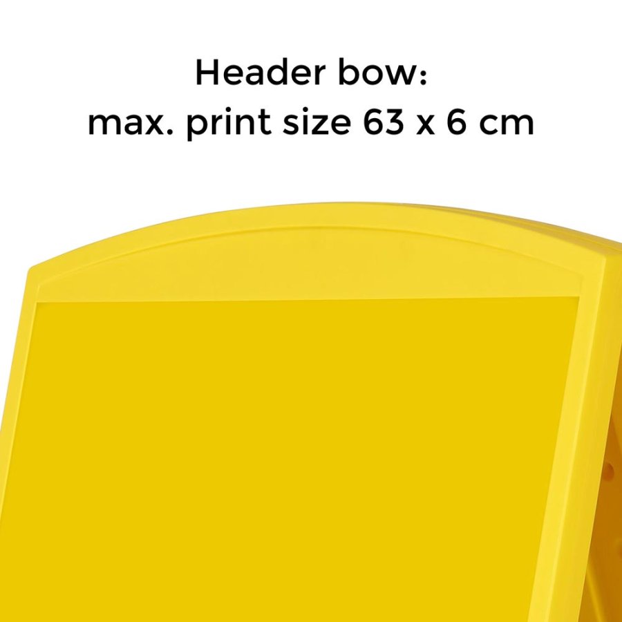 Compact Plast A-board, mini, gult