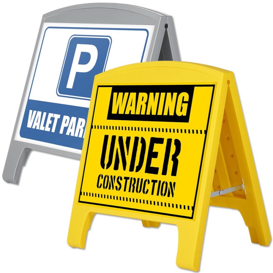 Compact Plast A-board, mini, gult