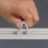 Plakatoph&aelig;ng, Poster Clamp Set, 25 mm aluminiumsprofil, 30 cm #6