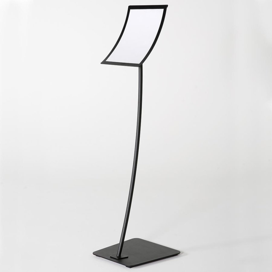 Infostand Curved Black  A3