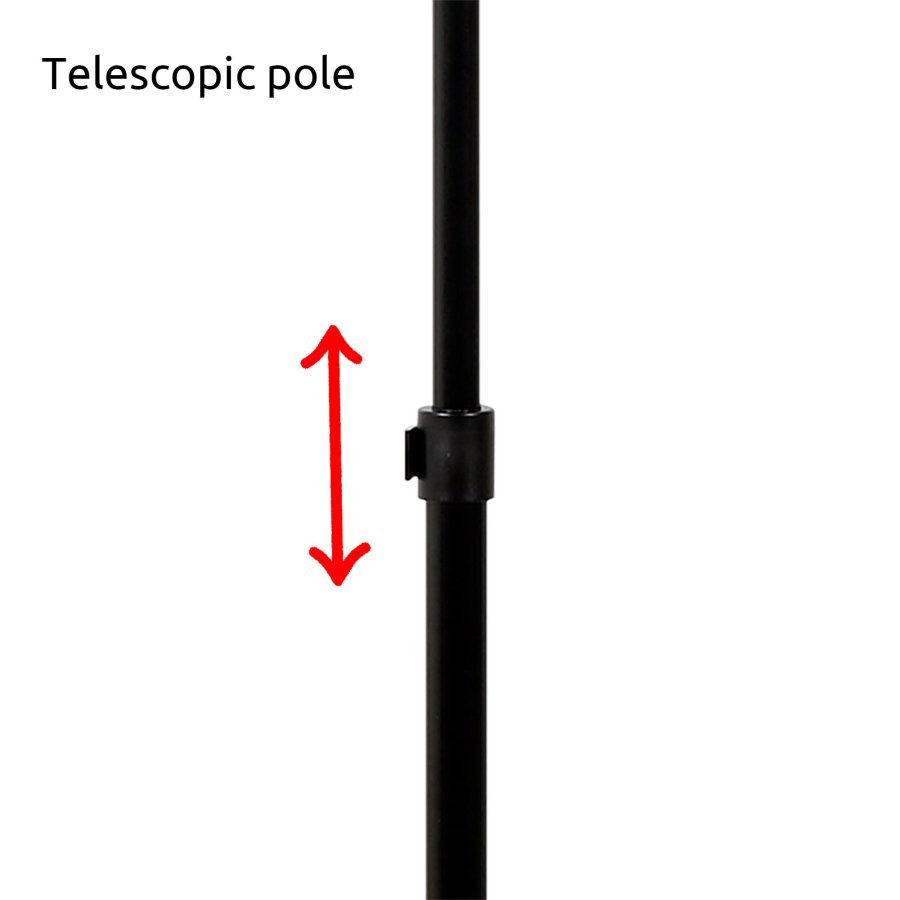 Infostand Telescopic Black  A3