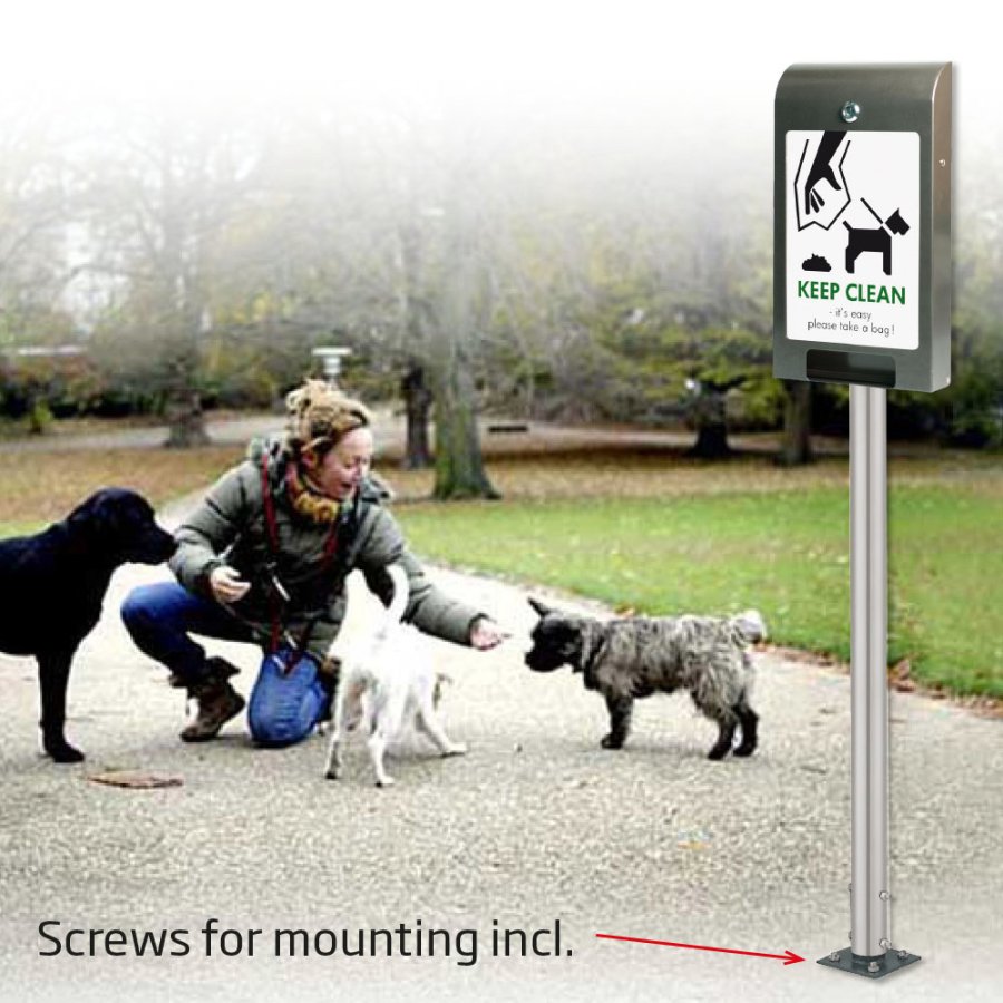 Stang til askeb&aelig;ger, &Oslash; 5 cm, Gr&aring;, 180 cm