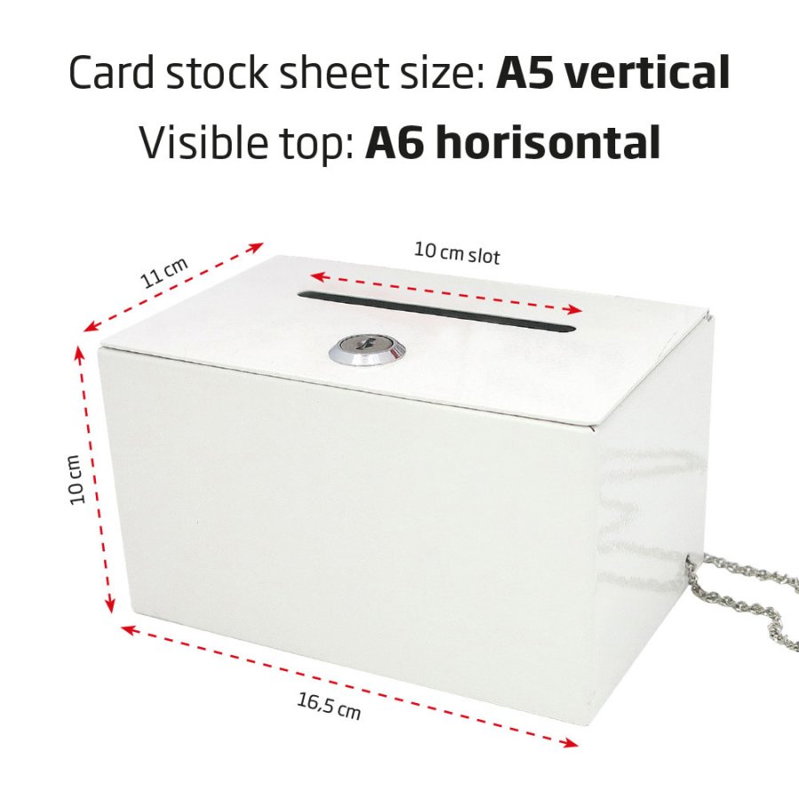 Donation og Drikkepenge Kasse I Hvid