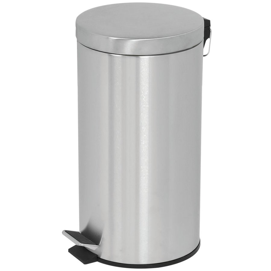 Pedal Trash Can, Silver - 20L