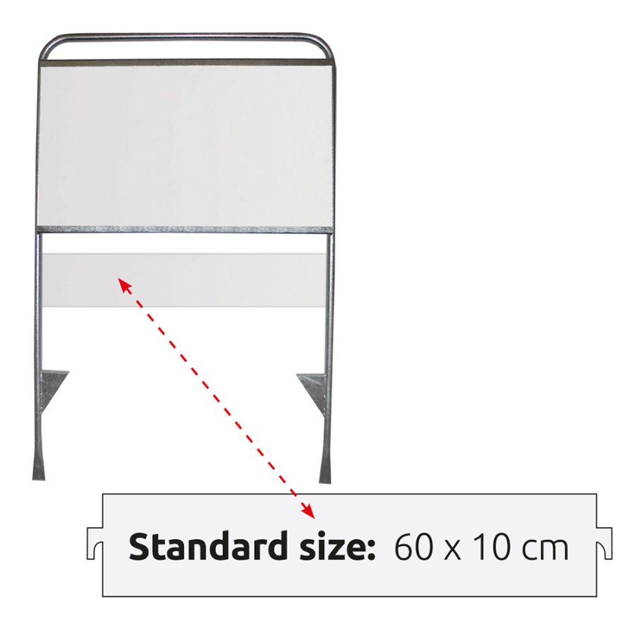 Smal plade til Estate Sign Standard - 60 x 10 cm
