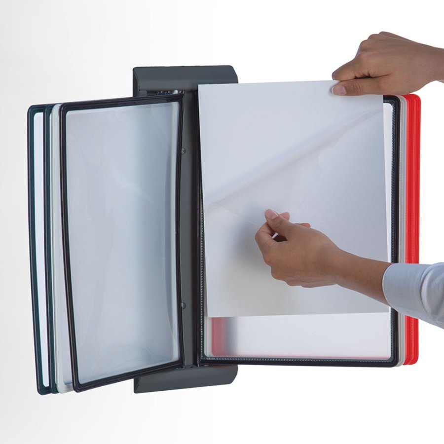 Registersystem Lomme 10 Stk. A4 i Gr&aring;