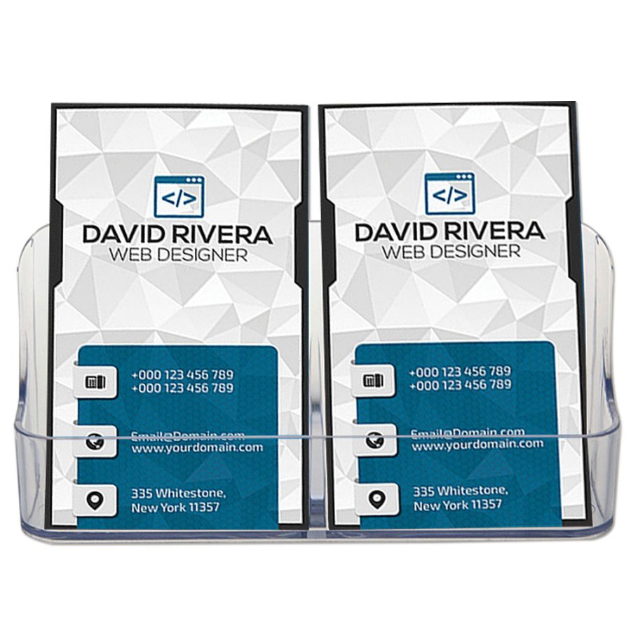 Visitkortholder Twin