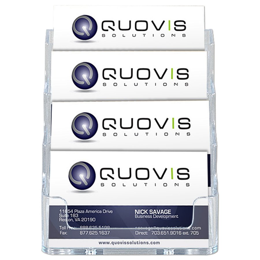 Multi Visitkortholder X4 - Transparent