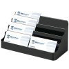 Visitkortholder, Akryl, 8 holdere, Sort #1