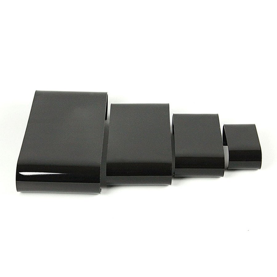 Udstillingshylder, Nesting Shelves Rounded, 4 stk, akryl, Sort