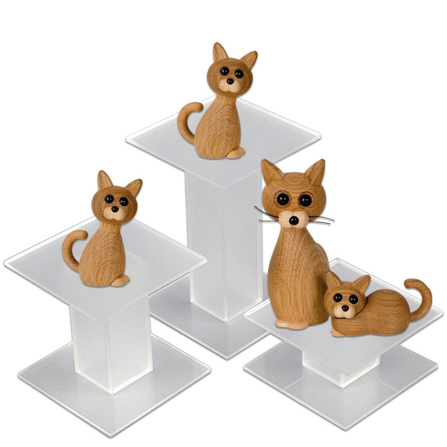 Presentation Podium - 3 Stk. - Mat Transparent