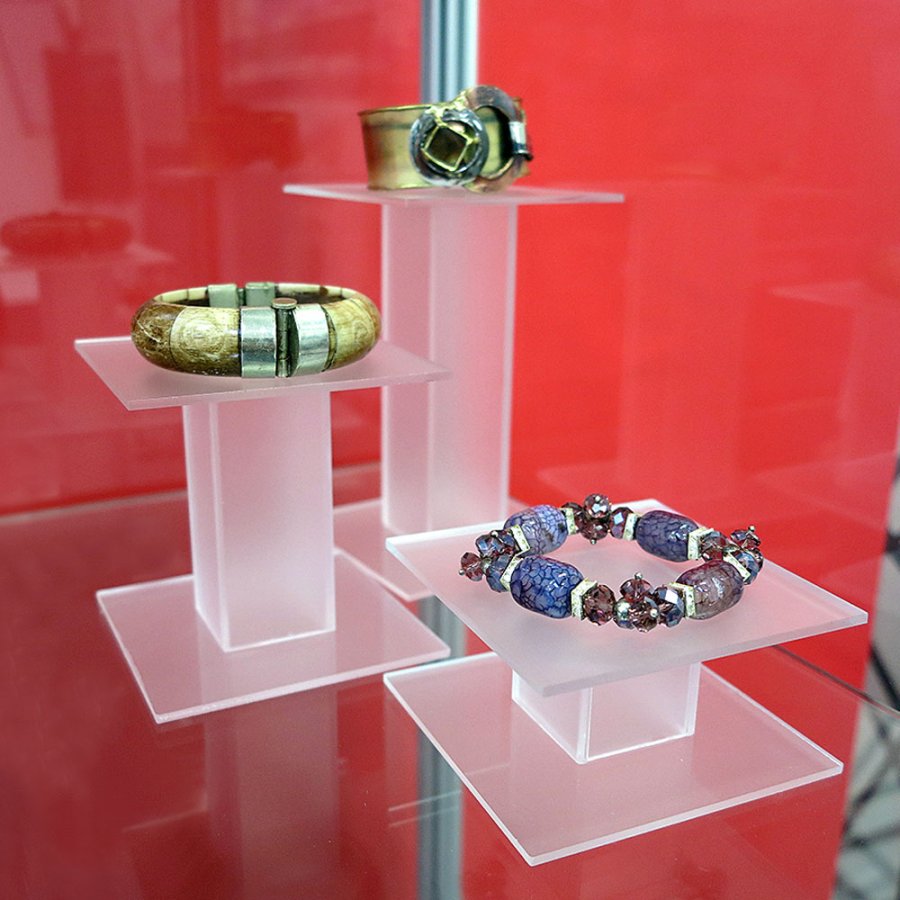 Presentation Podium - 3 Stk. - Mat Transparent