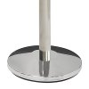 Afsp&aelig;rringsstander, 1 stk, metal, 3 m b&aring;nd, S&oslash;lv stolpe, sort b&aring;nd #4