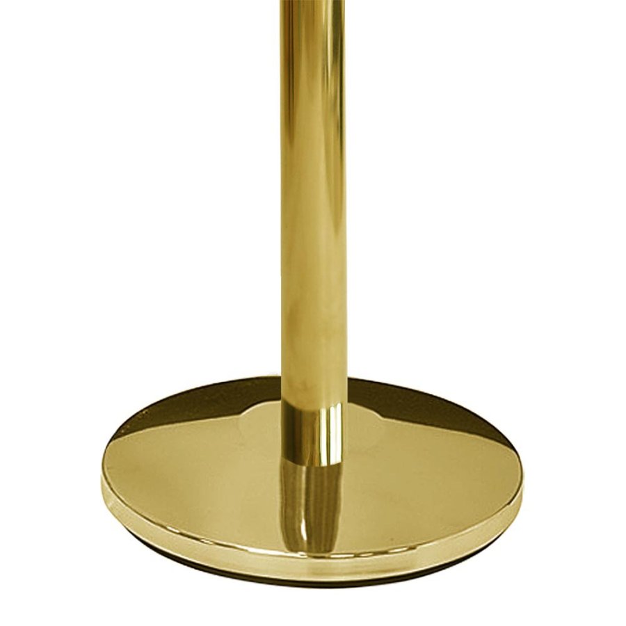 Guld Afsp&aelig;rringsstolpe - 1 Stander med 3 meter r&oslash;dt b&aring;nd