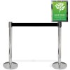 Sign holder for Crowd Barrier Belt system, Stainless Steel, A3 #2