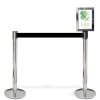 Sign holder for Crowd Barrier Belt system, Stainless Steel, A4 #2