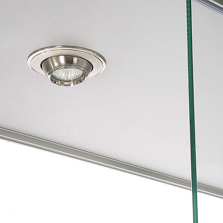 Vitrine glasskab - Showcase Tower Duo glasmontre med underskab, LED lys og l&aring;s - s&oslash;lv