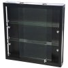 Vitrine, Showcase Wall Duo, LED Lys, m. l&aring;s, Sort #2