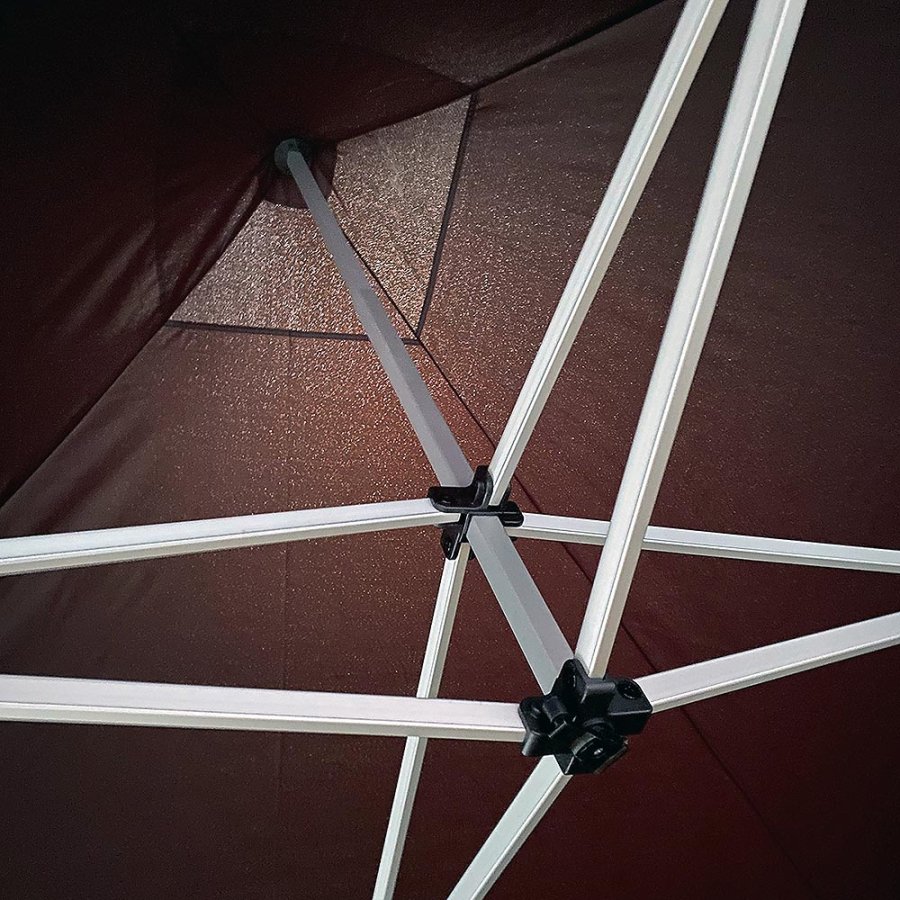 4 m side med lynl&aring;s og velcro (til Event Telt Lux 4 x 4 m)