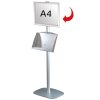 Infostander, Mini MultiStand, enkeltsidet, klikramme og st&aring;lhylde, A4 - 21 x 29,7 cm #3