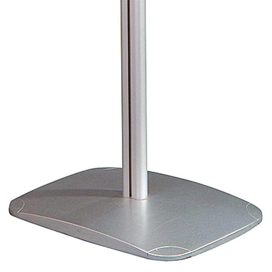 Infostander, Mini MultiStand, enkeltsidet, klikramme og st&aring;lhylde, A4 - 21 x 29,7 cm