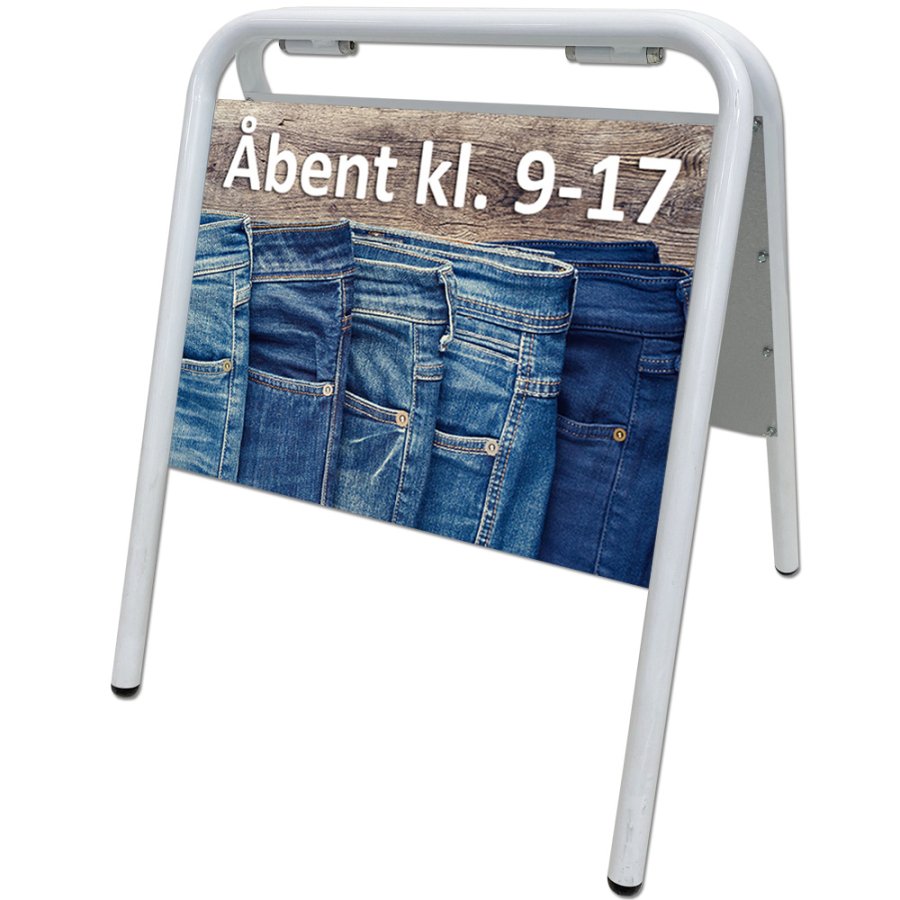 Expo Sign Gadeskilt, A3 hvid, til folie - alu plade