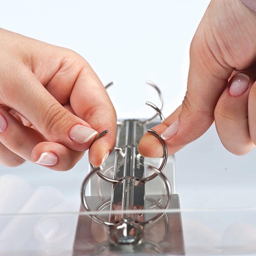 Flick Menu stander horisontal - A4 Bladrestativ - 21x29.7 cm - s&oslash;lv