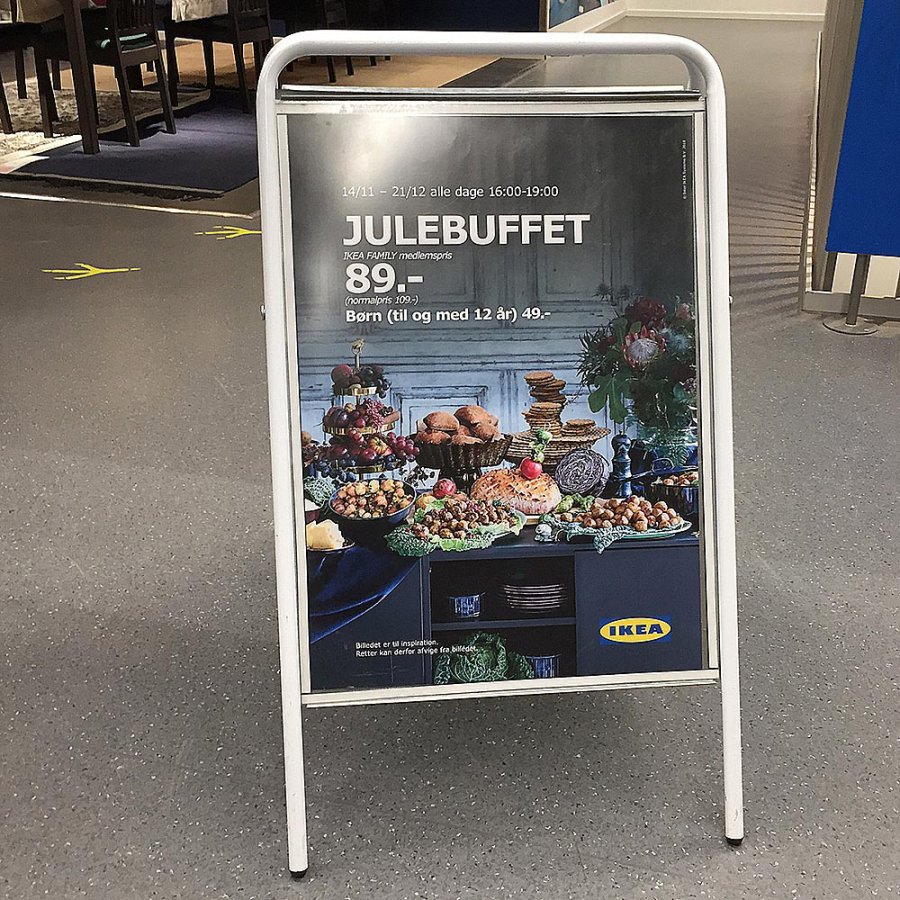 Expo Sign Standard Gadeskilt - A2 - hvid