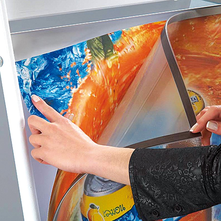 Gadeskilt med Logoplade, Ellipse Lux, A1, A1 - 59,4 x 84,1 cm