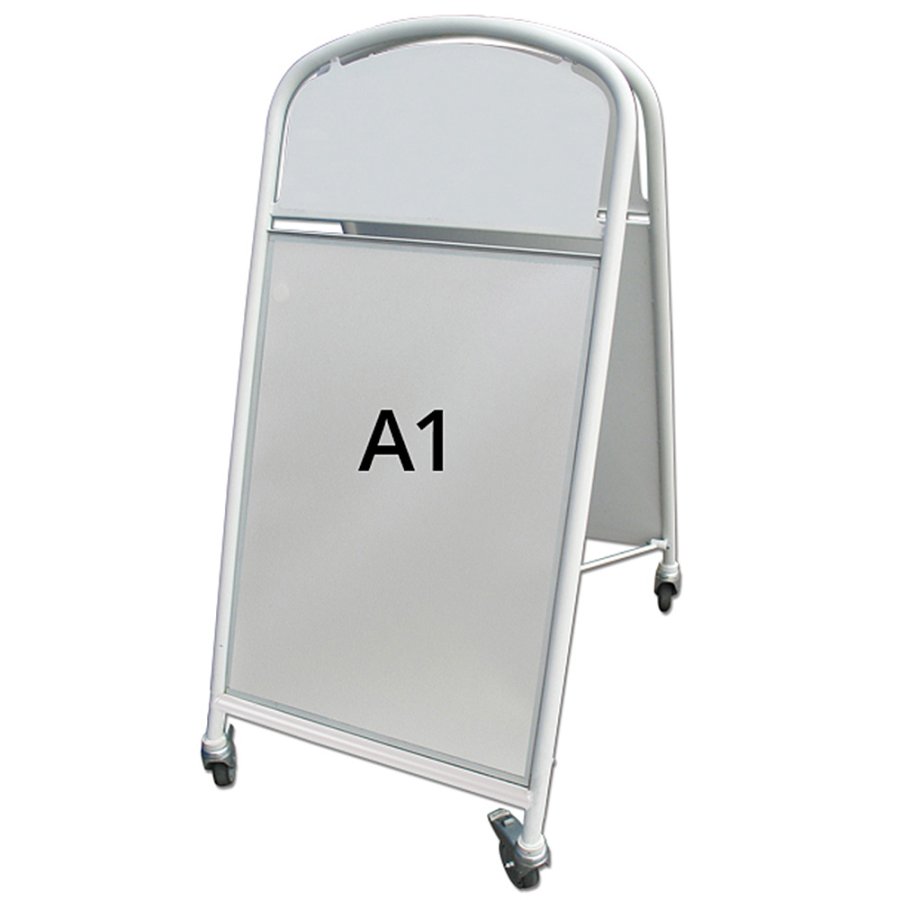 Gadeskilt med Logoplade, Ellipse Lux, A1, A1 - 59,4 x 84,1 cm