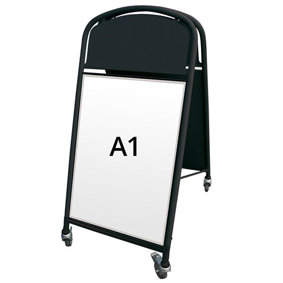 Gadeskilt med Logoplade, Ellipse Lux, A1, A1 - 59,4 x 84,1 cm