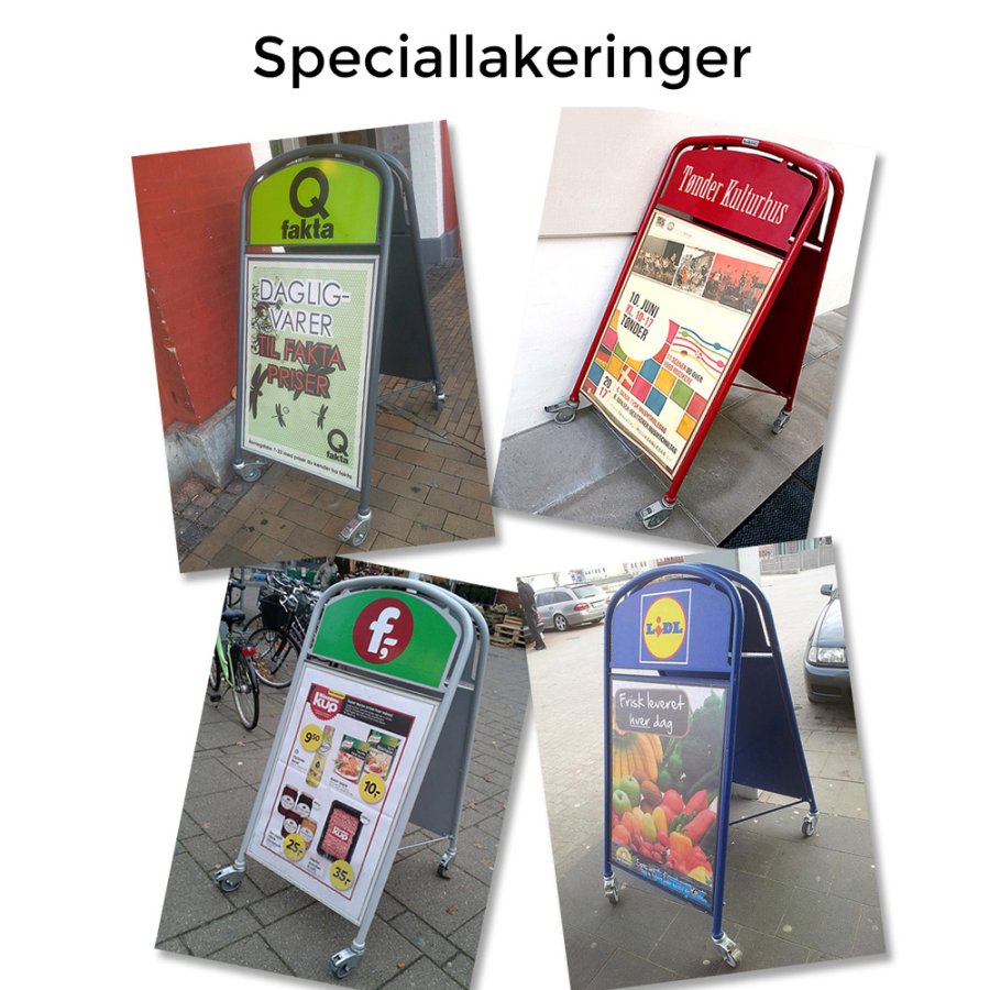 Gadeskilt med Logoplade, Ellipse Lux, A1, A1 - 59,4 x 84,1 cm