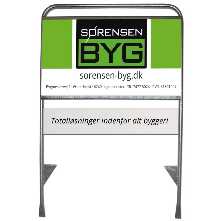 Estate Sign Standard, m&aelig;glerskilt, uden plade