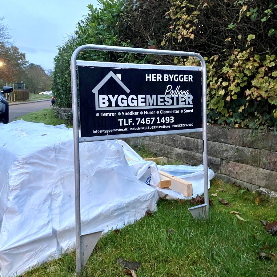 Estate Sign Standard, m&aelig;glerskilt, uden plade