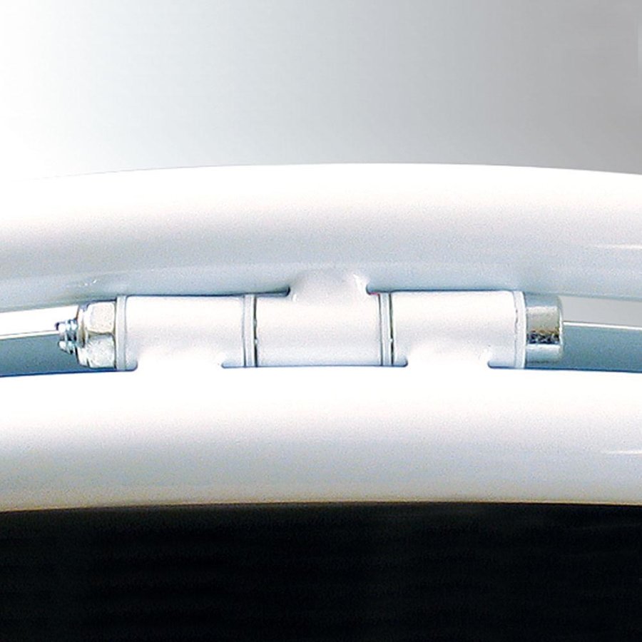 Expo Gotik Lux Gadeskilt med logoplade - 50x70 cm - hvid