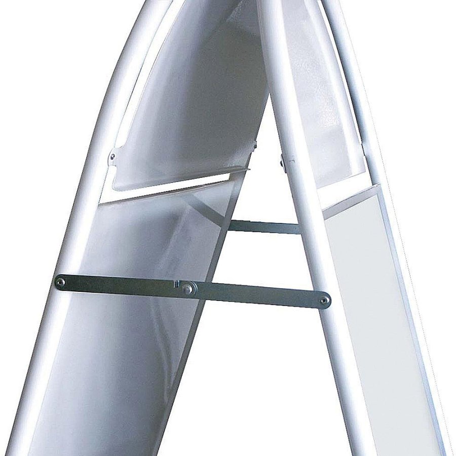 Expo Gotik Lux Gadeskilt med logoplade - A1 - hvid